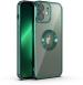 Trifty iPhone 11 New CD Chrome Back Cover with Ring Logo Cut Pattern Electroplating Logo View Cover Compatible with Apple iPhone 11 (Green)