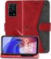 Autofocus Faux Leather Back Case Flip Cover for Oppo A55 with ID Card Slot | Foldable Stand | 2 Card Slot | 1 Cash Slot | Magnetic Closure - Executive Red, 22136
