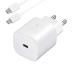 eKus 25W Super fast Charging Adapter And Type c to Type c Cable Compatible with Galaxy M51/M42/F23 5G/M53 5G/M52 5G/M33 -White