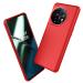 LIRAMARK Liquid Silicone Soft Back Cover Case for OnePlus 11 5G / 1+11 5G (Red)