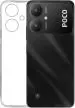 Meephone Mobile Cover for Poco M6 5G (Transparent, Grip Case, Silicon, Pack of: 1)