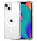 NSCC iPhone 13 mini Back Case Cover CD Pattern Lens Camera Protection (White)