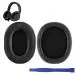 Crysendo Black Leather Headphone Cushion For Zebronics Zeb-Duke