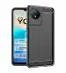 COVERBLACK Silicone Hybrid Rubber Case Back Cover for Vivo Y02 - Black