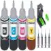 ZOKIO Refill Ink for Canon PG 740, CL 741, PG 745, CL 746, PG 47, CL 57, PG 88 Black + Tri Color Combo Pack Ink Bottle