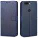 Clickaway Blue Leather Back Case Cover For One Plus 5T