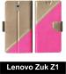 Sbms Lenovo Zuk Z1 Pink Artificial Leather Shock Proof Flip Cover