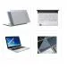 RANZ| SDM 3in1 Combo of Premium Quality Trink Crystal Clear Stretchable Transparent Skin for Laptop with Screen Protector Guard and Key Skin and trackpad for 15.6 inches Combo Set Combo Set (transparent)