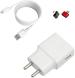 Badger Wall Charger Accessory Combo for Vivo Y81i, Vivo Y95, Vivo V7, Vivo Y91, Vivo V9 pro, Vivo Y71i, Vivo V7 +, Vivo Y66, Vivo V9 with Data Transfer & Fast Charging Cable (White, Black, Red)