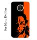 Sillystore Silicon Black, Orange Back Cover For Motorola Moto E4 Plus