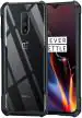 XOVO Back Cover for OnePlus 7 (Transparent, Black, Pack of 1)
