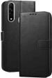 Clickaway Black Faux Leather Back Case Cover For Oppo A31