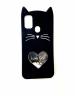 Aviaaz Oppo A53 3D Black Rubber Back Cover