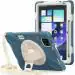 ProElite Rugged 3 Layer Armor case Cover for Xiaomi Mi Pad 6 11inch with Hand Grip and Rotating Kickstand with Shoulder Strap & Pen Holder, Cornflower Blue