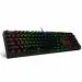 Redragon SU RARA K582 RGB LED Backlit Mechanical Gaming Wired Keyboard With 104 Keys Linear And Quiet Red Switch (Black)