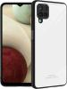 RICHBURG Samsung Galaxy F22 White Glass Light Weight Mobile Back Cover
