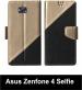 Sbms Asus Zenfone 4 Selfie Black Artificial Leather Shock Proof Flip Cover