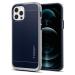 Spigen Satin Silver TPU Neo Hybrid Back Cover Case Designed For Iphone 12 Pro And Iphone 12