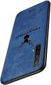 Lejaao OnePlus Nord CE Deer Series Blue Leather, Cloth PC and TPU Mobile Back Cover