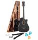 intern INT-CF01-BK Acoustic Guitar Carbon Fibre Carbon Fibre Right Hand Orientation  (Black)