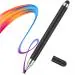 iAccessories 2-Way Dual-Sided Stylus Pen for All Touch Screen Devices Compatible With iPhone, iPad, Tabs, Android Mobile Phones Black