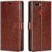 BINTAGE Flip Cover for Realme RMX1805 /Realme 2 (Brown, Dual Protection, Pack of: 1)