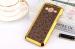 EXCLESIOR Samsung Galaxy J5 Brown Diamond Design, Plastic Frame, Leather Back Cover