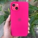 MALIRAJ iPhone 13 Mini - Original Silicone Case Cover Hot Pink