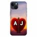 Voleano back cover for Apple I Phone 14 5G, A, Love, J, letter, A, J alphabet, A, J word, A, J name, cases cover