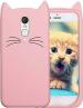 Lejaao Xiaomi Redmi Note 4 Cute Cat Ear Rose Gold Polycarbonate, Thermoplastic Polyurethane Mobile Back Cover (16 x 7.5 x 0.9 cm)