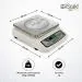 iScale i-06 20kg x 1g Electronic Chargeable Weighing Scale with Front & Back Green Display,10x12