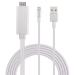 Microware MMPL-OPTICALCBL1M HDMI Adapter Cable for iPhone X/8/7/6/plus/iPad/iPod/iPhone, White