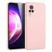 LIRAMARK Silicone Soft Back Cover Case for Vivo V21 5G / V21 4G (Silicone Pink)