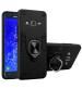 UNILORD Samasung Galaxy J7 Black Polycarbonate 360 Protection Ring Holder Stand Case D5 Tough Armor Bumper Back Cover