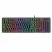 Redragon Dyaus K509 Wired Semi Mechanical Gaming Keyboard With 7 RGB Backlit Colors On Keys And Without Edge Side Light Illumination (Black)