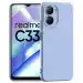 Rakulo For Realme C33 Liquid Silicone with Camera Protection Back Cover Case (Lavander)