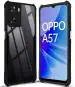 COBERTA Back Cover for Oppo A57 Back Cover Case - Black Transparent