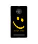 Casotec Happy Quote Design Printed Silicon Soft TPU Back Case Cover for Micromax YU Yuphoria