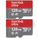 Sandisk Ultra 128 GB microSDXC Memory Card COMBO 2PC niamia