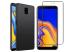 Shagya Black Tpu Tempered Glass Screen Protector With Back Cover For Samsung J6 Plus (Set Of 2)