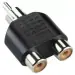Tech Gear TV-out Cable TV-out Cable RCA Y Splitter AV Audio Video Plug Converter 1-Male to 2-Female