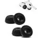 Crysendo Black Eartips Airbuds Cover Foam Cushion For Airpods Pro Headphones (Pack of 4)