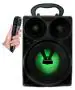 MUSIFY AMAZING QUALITY WS-402 Wireless Speaker Led Disco Light subwoofer Sound System with DJ Light Carry Handle-Travel Speaker Support Bluetooth, FM Radio, USB, Micro SD Card Reader, AUX with [Free Mic] 15 W, 4