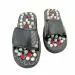 Indigenous Black Plastic, Rubber Acupressure Massager Health Care Paduka Slippers