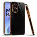 Mr. Case Poco M4 5G Black Silicone 6D Gold Plated Frame Back Cover
