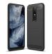 JGD PRODUCTS Nokia 6.1 Plus Black Thermoplastic Polyurethane Scratch Resistance Back Cover - 10 x 5 x 10 cm