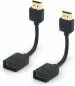 BIGGEAR 2Pcs 10cm HDMI Extension Male to Female Cable for Chromecast, fire TV stick