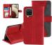 Autofocus Faux Leather Back Case Flip Cover for Samsung Galaxy A12, Samsung A12 with ID Card Slot | Foldable Stand | 2 Card Slot | 1 Cash Slot | Magnetic Closure - Executive Red, 22571