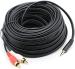 Kebilshop 3.5 mm Jack Stereo Audio Aux Male to 2 RCA Male Cable 10 M Black