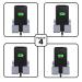 JSTBUY LABEL Multi Purpose Phone Charging Dock with Adhesive Strips Phone Holder for Smartphone and Android (pack of 4)